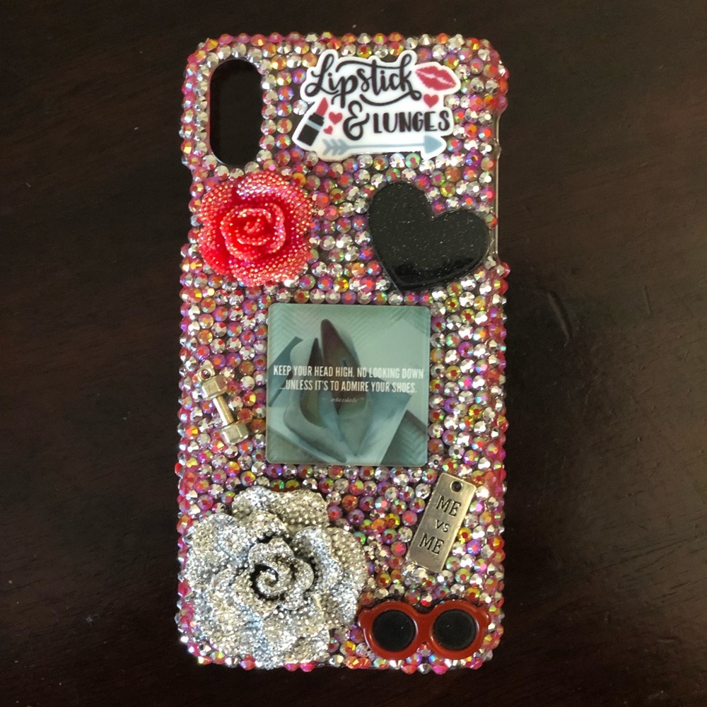 3D Bling iPhone X/Max ”Lunges” Hard Case